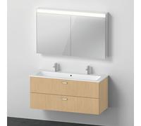 Duravit ME by Starck lavabo doppio con mobile XBase, con armadietto a specchio, XB0067030300000, XBase; ME by Starck; Universal [Mobili da Bagno > Set Mobili da Bagno]