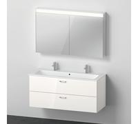 Duravit ME by Starck lavabo doppio con mobile XBase, con armadietto a specchio, XB006704545, XBase; ME by Starck; Universal [Mobili da Bagno > Set Mobili da Bagno]
