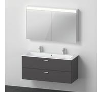 Duravit ME by Starck lavabo doppio con mobile XBase, con armadietto a specchio, XB006704949, XBase; ME by Starck; Universal [Mobili da Bagno > Set Mobili da Bagno]