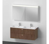 Duravit ME by Starck lavabo doppio con mobile XBase, con armadietto a specchio, XB0068021210000, XBase; ME by Starck; Universal [Mobili da Bagno > Set Mobili da Bagno]