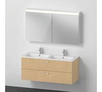 Duravit ME by Starck lavabo doppio con mobile XBase, con armadietto a specchio, XB0068030300000, XBase; ME by Starck; Universal [Mobili da Bagno > Set Mobili da Bagno]
