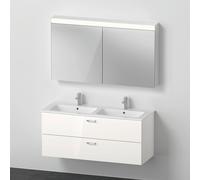 Duravit ME by Starck lavabo doppio con mobile XBase, con armadietto a specchio, XB006804545, XBase; ME by Starck; Universal [Mobili da Bagno > Set Mobili da Bagno]