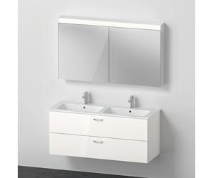 Duravit ME by Starck lavabo doppio con mobile XBase, con armadietto a specchio, XB006804545, XBase; ME by Starck; Universal [Mobili da Bagno > Set Mobili da Bagno]