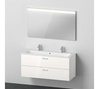 Duravit ME by Starck lavabo doppio con mobile XBase, con specchio, XB006604545, XBase; ME by Starck; Universal [Mobili da Bagno > Set Mobili da Bagno]