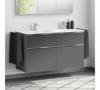 Duravit ME by Starck lavabo doppio, evineo ineo4 mobile per lavabo, La: 130 cm; 4 scomparti estraibili con maniglia,, 23361300001+BE0269AN, ME by Starck [Mobili da Bagno > Mobili con Doppio Lavabo]