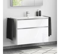 Duravit ME by Starck lavabo, evineo ineo4 mobile per lavabo, La: 103 cm; 2 scomparti estraibili con maniglia,, 233610AA00+BE0267WH, ME by Starck [Mobili da Bagno > Mobili con Lavabo Integrato]