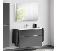 Duravit ME by Starck lavabo, evineo ineo4 mobile per lavabo, La: 103 cm, con maniglia, con armadietto a specchio,, 233610AC00+BE0267AN+BEA003MI, ME by Starck [Mobili da Bagno > Set Mobili da Bagno]