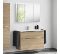 Duravit ME by Starck lavabo, evineo ineo4 mobile per lavabo, La: 103 cm, con maniglia, con armadietto a specchio,, 233610AC00+BE0267O BEA003MI, ME by Starck [Mobili da Bagno > Set Mobili da Bagno]
