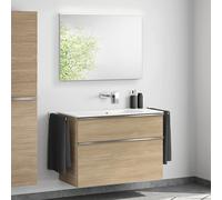Duravit ME by Starck lavabo, evineo ineo4 mobile per lavabo, La: 103 cm, con maniglia, con specchio,, 233610AA60+BE0267O BEA011MI, ME by Starck [Mobili da Bagno > Set Mobili da Bagno]