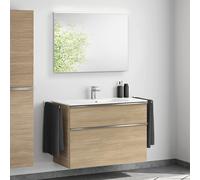 Duravit ME by Starck lavabo, evineo ineo4 mobile per lavabo, La: 103 cm, con maniglia, con specchio,, 233610AA00+BE0267O BEA011MI, ME by Starck [Mobili da Bagno > Set Mobili da Bagno]