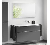 Duravit ME by Starck lavabo, evineo ineo4 mobile per lavabo, La: 123 cm, con maniglia, con specchio,, 233612AA60+BE0268AN+BEA012MI, ME by Starck [Mobili da Bagno > Set Mobili da Bagno]