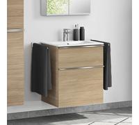 Duravit ME by Starck lavabo, evineo ineo4 mobile per lavabo, La: 63 cm; 2 scomparti estraibili con maniglia,, 233663AA00+BE0265OA, ME by Starck [Mobili da Bagno > Mobili con Lavabo Integrato]