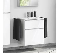 Duravit ME by Starck lavabo, evineo ineo4 mobile per lavabo, La: 63 cm; 2 scomparti estraibili con maniglia,, 233663AA00+BE0265WH, ME by Starck [Mobili da Bagno > Mobili con Lavabo Integrato]
