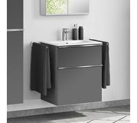 Duravit ME by Starck lavabo, evineo ineo4 mobile per lavabo, La: 63 cm; 2 scomparti estraibili con maniglia,, 233663AA00+BE0265AN, ME by Starck [Mobili da Bagno > Mobili con Lavabo Integrato]