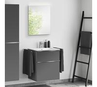 Duravit ME by Starck lavabo, evineo ineo4 mobile per lavabo, La: 63 cm, con maniglia, con specchio,, 233663AA00+BE0265AN+BEA009MI, ME by Starck [Mobili da Bagno > Set Mobili da Bagno]