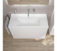 Duravit ME by Starck lavabo, evineo ineo5 evo mobile La: 101 cm, 2 scomparti estraibili, con maniglia incassata,, 233610AA60+BE0715WH, ME by Starck [Mobili da Bagno > Mobili con Lavabo Integrato]