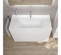 Duravit ME by Starck lavabo, evineo ineo5 evo mobile La: 101 cm, 2 scomparti estraibili, con maniglia incassata,, 233610AA00+BE0715WM, ME by Starck [Mobili da Bagno > Mobili con Lavabo Integrato]