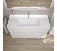 Duravit ME by Starck lavabo, evineo ineo5 evo mobile La: 121 cm, 2 scomparti estraibili, con maniglia incassata,, 233612AA00+BE0716WH, ME by Starck [Mobili da Bagno > Mobili con Lavabo Integrato]