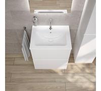Duravit ME by Starck lavabo, evineo ineo5 evo mobile La: 61 cm, 2 scomparti estraibili, con maniglia incassata,, 233663AA00+BE0719WH, ME by Starck [Mobili da Bagno > Mobili con Lavabo Integrato]