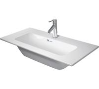 Duravit ME by Starck lavabo pour meuble Compact, avec trop-plein, 1 trou pour robinetterie, avec plage de robinetterie, 830mm, 23428300001, 23428300001, Colorazione: Bianco con Wondergliss