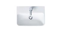 Duravit ME by Starck - Lavabo 600x460 mm, con 1 foro per miscelatore, bianco alpino 2335600000