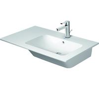 Duravit ME by Starck Meuble lave-mains 83 cm, sans trou de robinet, avec trop-plein, avec trop-plein, avec trou de robinet banc, asymétrique, vasque droite, 2346830060, 2346830060, Colorazione: Bianco