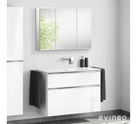 Duravit ME by Starck mobile con lavabo, con armadietto a specchio, 23361000601+BE0267WH+BEA003MI, ME by Starck [Mobili da Bagno > Set Mobili da Bagno]