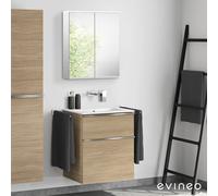 Duravit ME by Starck mobile con lavabo, con armadietto a specchio, 23366300601+BE0265OA+BEA001MI, ME by Starck [Mobili da Bagno > Set Mobili da Bagno]