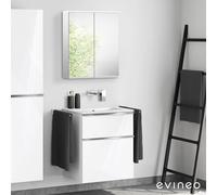 Duravit ME by Starck mobile con lavabo, con armadietto a specchio, 23366300601+BE0265WH+BEA001MI, ME by Starck [Mobili da Bagno > Set Mobili da Bagno]