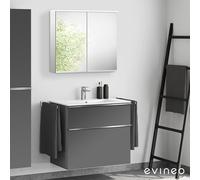 Duravit ME by Starck mobile con lavabo, con armadietto a specchio, 2336830000+BE0266AN+BEA041MI, ME by Starck [Mobili da Bagno > Set Mobili da Bagno]