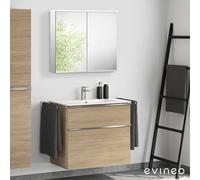Duravit ME by Starck mobile con lavabo, con armadietto a specchio, 2336830000+BE0266OA+BEA041MI, ME by Starck [Mobili da Bagno > Set Mobili da Bagno]