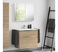 Duravit ME by Starck mobile con lavabo, con armadietto a specchio, 23368332001+BE0266OA+BEA041MI, ME by Starck [Mobili da Bagno > Set Mobili da Bagno]