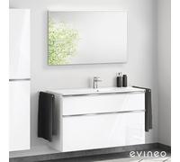 Duravit ME by Starck mobile con lavabo, con specchio, 23361232001+BE0268WH+BEA012MI, ME by Starck [Mobili da Bagno > Set Mobili da Bagno]