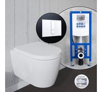 Duravit ME by Starck set completo WC a parete con elemento incasso neeos,, 2584092000+16791WH#SET, ME by Starck bianco [WC > WC]