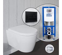 Duravit ME by Starck set completo WC sospeso con elemento incasso neeos,, 2584092000+16601BM#SET, ME by Starck bianco [WC > WC con Elementi Incasso]