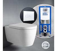 Duravit ME by Starck set completo WC sospeso con elemento incasso neeos,, 45290900A1+16601WH#SET, ME by Starck bianco [WC > WC con Elementi Incasso]