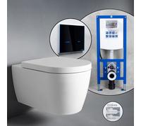 Duravit ME by Starck set completo WC sospeso con elemento incasso neeos,, 45290900A1+16746BM#SET, ME by Starck bianco [WC > WC con Elementi Incasso]