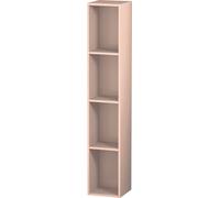 Duravit Meuble à étagères L-Cube, largeur 180mm, profondeur 180mm, vertical, 4 étagères, LC120502020, LC120502020, Colorazione: Albicocca Perla di seta opaco laccato opaco