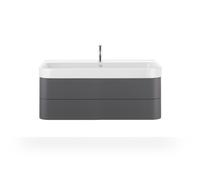 Duravit Meuble lavabo Happy D.2 231812, 120cm avec trop-plein, avec table de robinetterie, 1 trou de robinet, 23181200001, 23181200001, Colorazione: Bianco con Wondergliss