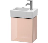 Duravit Meuble sous-lavabo L-Cube 36,4 x 24,1 cm, 1 porte, pour Vero Air 072438, LC6293L1010, LC6293L1010, Colorazione: Albicocca Perla lacca lucida all'albicocca