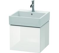 Duravit Meuble sous-lavabo L-Cube Duravit, suspendu, 1 tiroir, 48,4 x 45,9 cm, pour Vero Air 23505050, LC617402222, LC617402222, Colorazione: Decoro bianco lucido