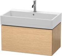 Duravit Meuble sous-lavabo L-Cube Duravit, suspendu, 1 tiroir, 78,4 x 45,9 cm, pour Vero Air 235080, LC617701212, LC617701212, Colorazione: Rovere spazzolato Impiallacciatura in vero legno