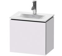 Duravit Meuble sous-lavabo L-Cube LC6133, 440x311 mm, 1 porte, pivotante à gauche, pour Viu 073345, LC6133L8787, LC6133L8787, Colorazione: Laccato Bianco Lilla Seta opaco Laccato opaco