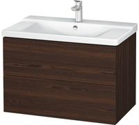Duravit Meuble sous-lavabo L-Cube monté au mur, largeur 820mm, profondeur 481, 2 tiroirs, pour "P3 Comfort" Article 233285, LC624706969, LC624706969, Colorazione: Noce spazzolato Impiallacciatura in v