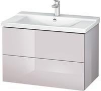 Duravit Meuble sous-lavabo L-Cube monté au mur, largeur 820mm, profondeur 481, 2 tiroirs, pour "P3 Comfort" Article 233285, LC624702727, LC624702727, Colorazione: Laccato lucido bianco lilla lucido
