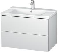 Duravit Meuble sous-lavabo L-Cube monté au mur, largeur 820mm, profondeur 481, 2 tiroirs, pour "P3 Comfort" Article 233285, LC624701818, LC624701818, Colorazione: Bianco opaco Decor bianco opaco