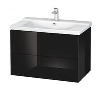 Duravit Meuble sous-lavabo L-Cube monté au mur, largeur 820mm, profondeur 481, 2 tiroirs, pour "P3 Comfort" Article 233285, LC624704040, LC624704040, Colorazione: Laccato nero lucido