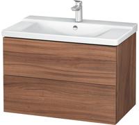 Duravit Meuble sous-lavabo L-Cube monté au mur, largeur 820mm, profondeur 481, 2 tiroirs, pour "P3 Comfort" Article 233285, LC624707979, LC624707979, Colorazione: Decorazione naturale in noce