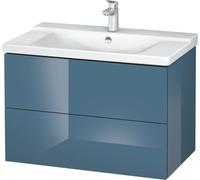 Duravit Meuble sous-lavabo L-Cube monté au mur, largeur 820mm, profondeur 481, 2 tiroirs, pour "P3 Comfort" Article 233285, LC624704747, LC624704747, Colorazione: Laccato lucido blu pietra