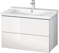 Duravit Meuble sous-lavabo L-Cube monté au mur, largeur 820mm, profondeur 481, 2 tiroirs, pour "P3 Comfort" Article 233285, LC624708585, LC624708585, Colorazione: Laccato lucido bianco